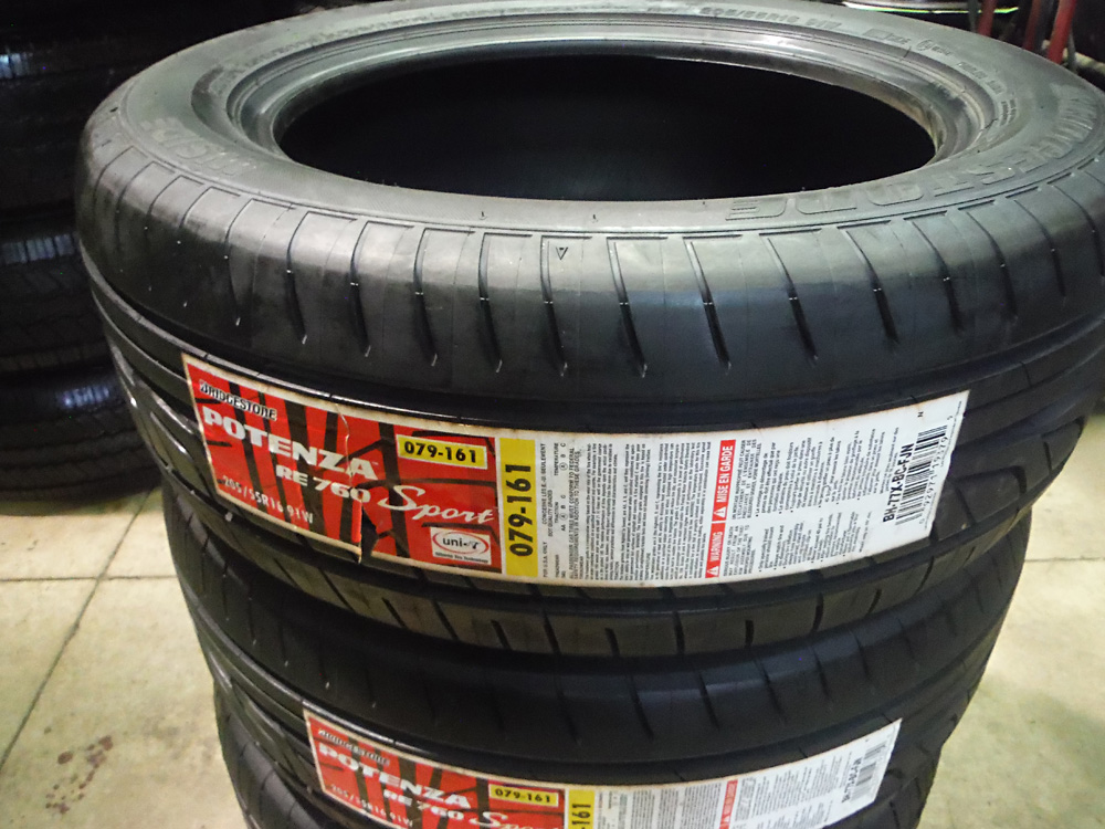 Bridgestone 205/55R16 tires